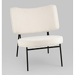 Мини-кресло District Lounge букле белый варинант исполнения - 1 | Loft Concept в Санкт-петербурге