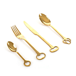 Набор столовых приборов Seletti Keytlery Gold set of 6 варинант исполнения - 1 | Loft Concept в Санкт-петербурге