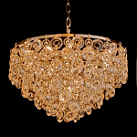 Люстра каскадная с подвесками в форме колец Galaxy of Light варинант исполнения - 1 | Loft Concept в Санкт-петербурге