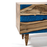 Стильный Буфет лофт 4 двери Cabinet Crimson River фасад эпоксидная смола  варинант исполнения - 3 | Loft Concept в Санкт-петербурге