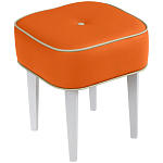 Квадратный мягкий пуф на белых ножках Winton Pouf Square варинант исполнения - 7 | Loft Concept в Санкт-петербурге