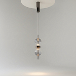 Подвесной светильник с плафоном из стекла с зеркальным градиентом Double Moon варинант исполнения - 3 | Loft Concept в Санкт-петербурге