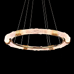 Люстра в форме кольца с золотым декором Warm Heavenly Light варинант исполнения - 4 | Loft Concept в Санкт-петербурге