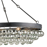 Люстра большая овальная с подвесными стеклянными элементами Impressive Profile варинант исполнения - 1 | Loft Concept в Санкт-петербурге