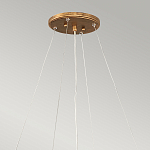 Люстра подвесная золотого цвета с металлическим сетчатым основанием и стеклянными каплевидными подвесками Hinkley варинант исполнения - 11 | Loft Concept в Санкт-петербурге