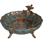 Блюдо фарфоровое Птица на ветке Flora варинант исполнения - 2 | Loft Concept в Санкт-петербурге