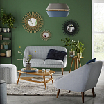 Кресло с черно-белым принтом Pauley Black White Armchair варинант исполнения - 5 | Loft Concept в Санкт-петербурге