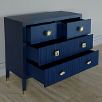 Бельевой Комод с 4 ящиками Elsa Dreams Blue варинант исполнения - 2 | Loft Concept в Санкт-петербурге