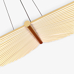 Люстра в виде распахнутых крыльев из тонких металлических планок Flight of Freedom варинант исполнения - 5 | Loft Concept в Санкт-петербурге