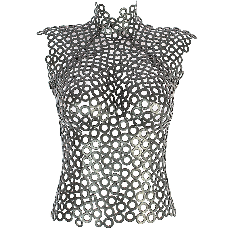 Аксессуар на стену из металла Female Torso Metal Wall Accessory Металлик винтаж в Санкт-петербурге | Loft Concept 