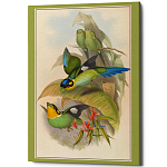 Постер на холсте с изображением птиц Blooming Birds Poster варинант исполнения - 5 | Loft Concept в Санкт-петербурге