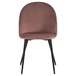 Мягкий стул в велюре пыльно-розового цвета Miruna Chair варинант исполнения - 2 | Loft Concept в Санкт-петербурге