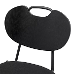 Стул с мягким сиденьем черный Stool Loft Black варинант исполнения - 6 | Loft Concept в Санкт-петербурге