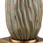 Настольная лампа с фактурным корпусом и тканевым абажуром Smooth Peaks варинант исполнения - 1 | Loft Concept в Санкт-петербурге