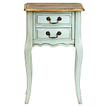 Прикроватная тумба из массива березы светло-бирюзовая Montmartre Provence Bedside Table варинант исполнения - 2 | Loft Concept в Санкт-петербурге