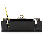 Настольный письменный набор из белого мрамора и змеевика Marble Accessory варинант исполнения - 3 | Loft Concept в Санкт-петербурге