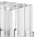 Бра серебряное с фактурным прозрачным абажуром Optical Crystal варинант исполнения - 1 | Loft Concept в Санкт-петербурге