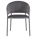 Стул в велюре серого цвета Horizon варинант исполнения - 2 | Loft Concept в Санкт-петербурге