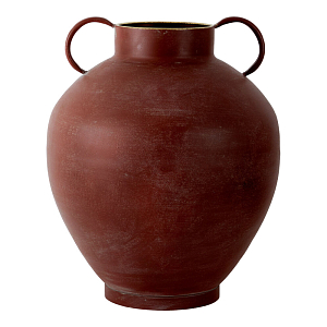 Ваза бордовая с 2-мя фактурными ручками Vase Burgundy Glaze