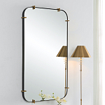 Зеркало настенное в черной металлической раме Mirror Cardinal варинант исполнения - 4 | Loft Concept в Санкт-петербурге