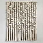 Панно на стену из хлопковых нитей White Morse Wall Hanging  варинант исполнения - 4 | Loft Concept в Санкт-петербурге