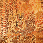 Обои ручная роспись в стиле Арт-деко Hippolyta’s Forest Colourway 263 on Deep Rich Gold gilded paper варинант исполнения - 3 | Loft Concept в Санкт-петербурге