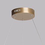 Люстра подвесная круглая золотого цвета с белыми изогнутыми световыми линиями Luke Lampco Tracer Lamp варинант исполнения - 11 | Loft Concept в Санкт-петербурге