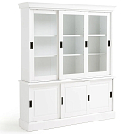 Витрина из массива сосны Cobbett White Wood Showcase варинант исполнения - 3 | Loft Concept в Санкт-петербурге