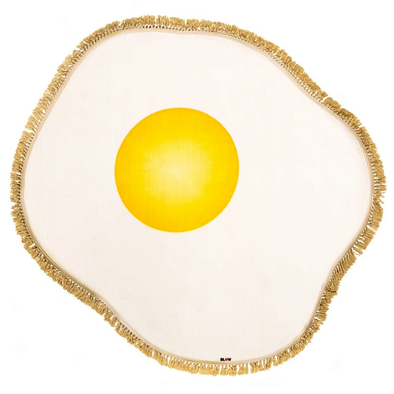 Ковер Seletti Rug Egg Желтый Белый в Санкт-петербурге | Loft Concept 