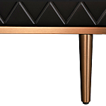 Комод черный округлой формы с рельефным фасадом Black Cut варинант исполнения - 7 | Loft Concept в Санкт-петербурге