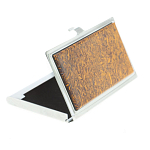 Визитница карманная металлическая с накладкой из натурального камня Яшма Stone Business Card Holders варинант исполнения - 2 | Loft Concept в Санкт-петербурге