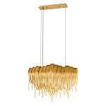 Люстра подвесная с металлическими цепочками и изогнутыми металлическими дугами 72 см Atlantis Chain варинант исполнения - 12 | Loft Concept в Санкт-петербурге