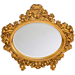 Зеркало настенное золотое с ажурным резным орнаментом Classic Ornament Mirror варинант исполнения - 1 | Loft Concept в Санкт-петербурге