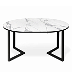 Стол обеденный раздвижной со столешницей белый мрамор Magali варинант исполнения - 4 | Loft Concept в Санкт-петербурге