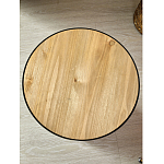 Приставной столик с факутрным черным основанием Ethiopia варинант исполнения - 5 | Loft Concept в Санкт-петербурге