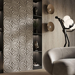 Гипсовая 3D панель с принтографией PM-37 варинант исполнения - 1 | Loft Concept в Санкт-петербурге