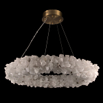 Люстра кольцевая из натурального горного хрусталя Harmonious Crystal Circles варинант исполнения - 2 | Loft Concept в Санкт-петербурге