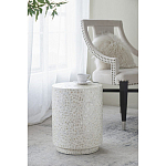 Приставной столик с рисунком из раковин устриц Bone Inlay варинант исполнения - 6 | Loft Concept в Санкт-петербурге