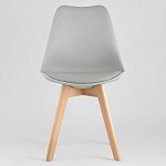 Стул с основой из пластика и мягким сиденьем Arvika Grey варинант исполнения - 2 | Loft Concept в Санкт-петербурге