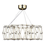 Люстра с тонкой металлической конструкцией цвета золото Quasar варинант исполнения - 4 | Loft Concept в Санкт-петербурге