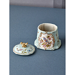 Шкатулка голубого цвета с рисунком и состаренным эффектом Eden Garden варинант исполнения - 6 | Loft Concept в Санкт-петербурге