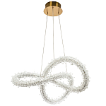 Фигурная люстра с хрустальным декором Gilbertine Crystal Curly Ring Chandelier варинант исполнения - 2 | Loft Concept в Санкт-петербурге