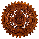 Панно из дерева круглое Flower Panel With Trees варинант исполнения - 1 | Loft Concept в Санкт-петербурге