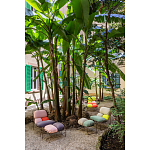 Дизайнерское разноцветное кресло на металлическом каркасе с подставкой для ног Poltronova Plasma Armchair варинант исполнения - 10 | Loft Concept в Санкт-петербурге