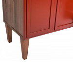 ТВ-тумба красная из массива бука с 2-мя дверками и ящиком Wenge Light варинант исполнения - 6 | Loft Concept в Санкт-петербурге