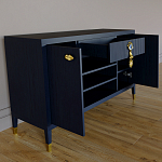 Комод-буфет Elsa Dreams Blue с открытыми полками   варинант исполнения - 6 | Loft Concept в Санкт-петербурге