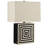 Настольная лампа с квадратным основанием и прямоугольным абажуром Neat Lines варинант исполнения - 4 | Loft Concept в Санкт-петербурге