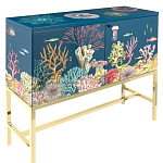 Буфет ручная роспись в морском стиле Cabinet Fondo Marino  варинант исполнения - 1 | Loft Concept в Санкт-петербурге