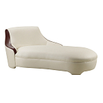 Премиальная кушетка с вставками из кожи Holland варинант исполнения - 1 | Loft Concept в Санкт-петербурге