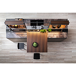 Кухонный гарнитур из камня и дерева SISTEMA XY Dada Engenereed Kitchen варинант исполнения - 2 | Loft Concept в Санкт-петербурге